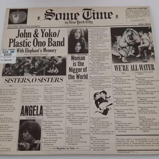 The Plastic Ono Band, Some Time In New York City, (Double Album)